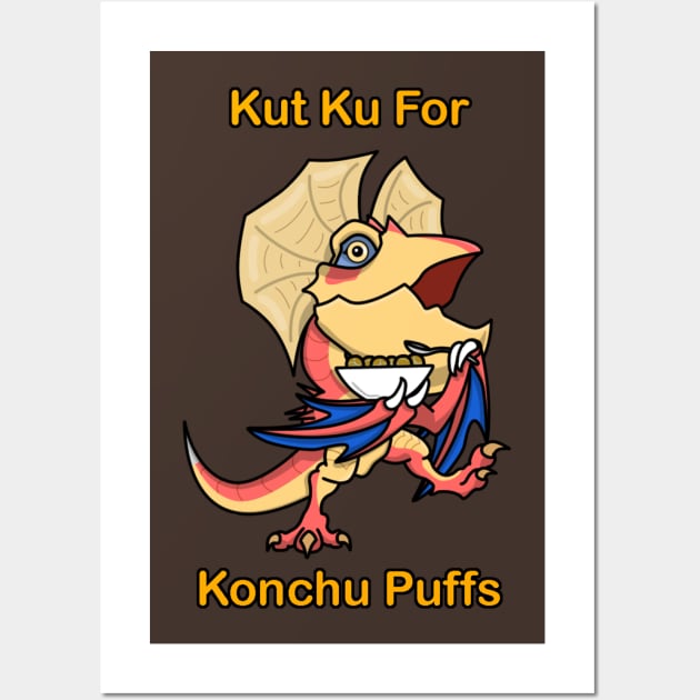 Konchu Puffs Chibi Wall Art by Jblumdesigns